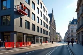 Réglementations sur l'utilisation des lifts en façade à Bruxelles