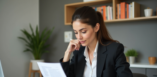 Clôturer compte titre Crédit Agricole : démarches et conseils essentiels Femme en bureau moderne examine documents financiers