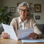 Assurance vie : Fonctionnement en cas de décès, explications et conseils Femme senior lisant des documents d'assurance à la maison
