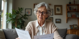 Assurance vie : Fonctionnement en cas de décès, explications et conseils Femme senior lisant des documents d'assurance à la maison