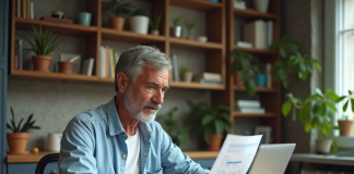 Prêt avec mauvais crédit : les solutions à explorer pour obtenir un financement Homme d'âge moyen examinant des documents financiers à la maison