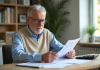 Calculer le montant de la pension de retraite : astuces et méthodes efficaces à connaître Homme d age en train de revoir ses papiers de retraite